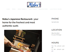 Tablet Screenshot of nobusushistl.com